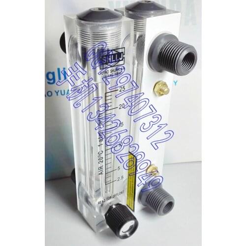 LZM-15T adjustable air panel flowmeter 2.5~25 cubic / hour gas flowmeter