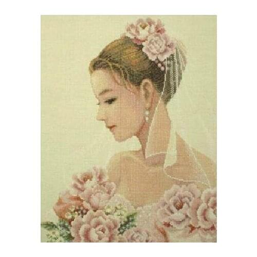 2016 new best quality counted cross stitch kits 14ct unopen new beauty bride home wedding decoration gift embroidery needlework