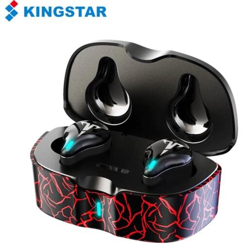 KINGSTAR TWS Gaming Headsets Wireless Headphones Bluetooth Earphones With Mic Bass Stereo Sound Positioning PUBG Gamer Earbuds