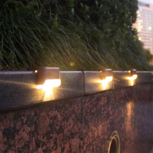 Solar Lights Solar Step Lights For Patio Stair Garden Yard Fence Outdoor Waterproof Led Solar Power Garden Light Lamp Decoration