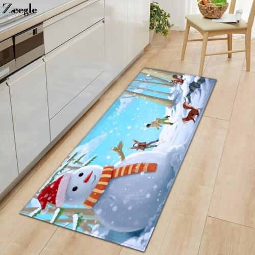 Zeegle Rugs and Carpets for Home Living Room Anti-slip Kitchen Rug Long Rectangle Hallway Floor Rug Absorbent Bedside Carpet Mat