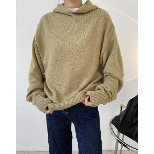Woman cashmere warm hoodie