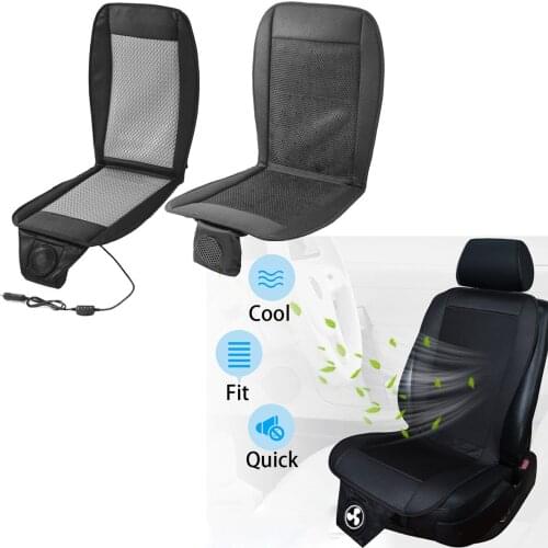 12V Vehicle Pad Interior Seat Cooler Cushion Cover Summer Cooling Chair Fan Ventilation Car Accessories