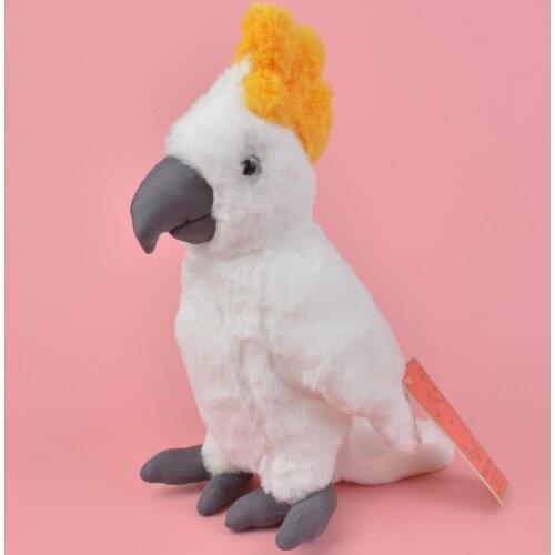 25cm White Color Parrot Plush Toy, Baby Gift Kids Bird Toy Wholesale with Free Shipping