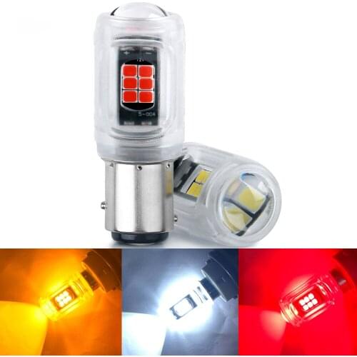 2x Signal Lamp P21w Led Ba15s 1156 Py21w Bau15s Bulb 2835SMD White 1157 Led Bay15d P21/5w DRL Turn Brake Backup Light 12V
