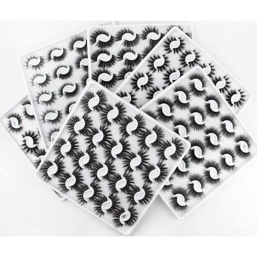 4/10/20 Pairs 3D Mink Lashes Natural False Eyelashes Dramatic Volume Fake Lashes Makeup Eyelash Extension Silk Handmade Eyelashe