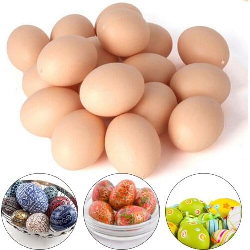 5pcs Chicken House Small Fake Eggs Farm Animal Supplies Cages Accessories Guide Chicken nest Egg Kids Toys Painting
