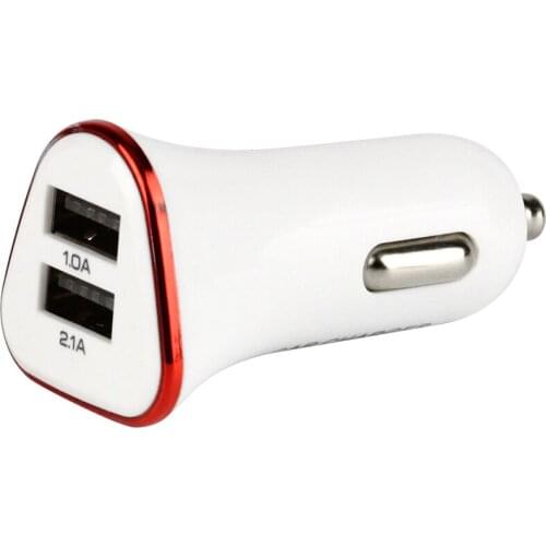 Wholesale 2018 New design triangle dog style Dual USB Car Charger chargeing adapter 2USB 2A Fast Charging Adapter for phone 100