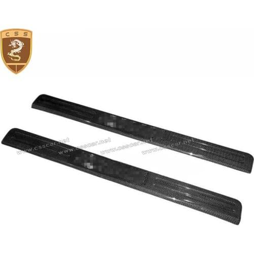 CSSYL Real Carbon Fiber Auto Door Sills Plates Pedal For Ferreri 488 GTB Spider automotive decoration carbon fiber welcome pedal