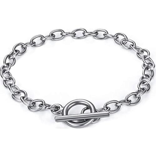 Modyle Punk Vintage Hip Hop Bracelet Bohemian Retro Stainless Steel Chain Geometric Pendant Bracelet Fashion Female Jewelry