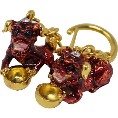 Fengshui A Pair Bejeweled Red Tzi Chi Kau Keychain W Fengshuisale Red String Bracelet W3341