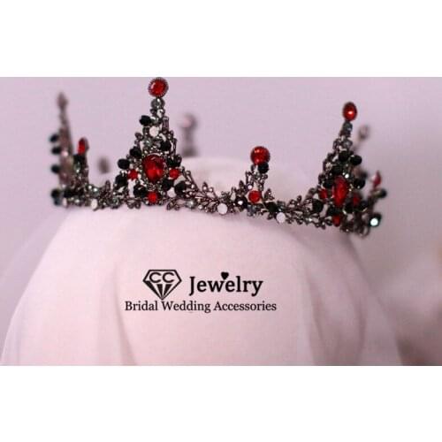 CC Wedding Crown Bridal Hair Accessories Engagement Tiaras and Crowns Women Headpiece Baroque Style Jewelry Charms Headwear FO19