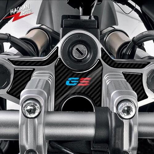 For BMW Motorrad R1200GS 2008-2012 3D Carbon-look Upper Triple Yoke Defender