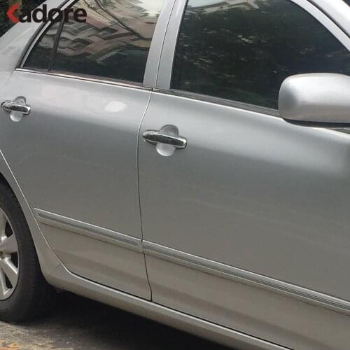 For Toyota Camry 2002-2006 Corolla 2003-2008 Yaris 2007-2010 Side Door Handle Cover Trim Car Sticker Exterior Accessories