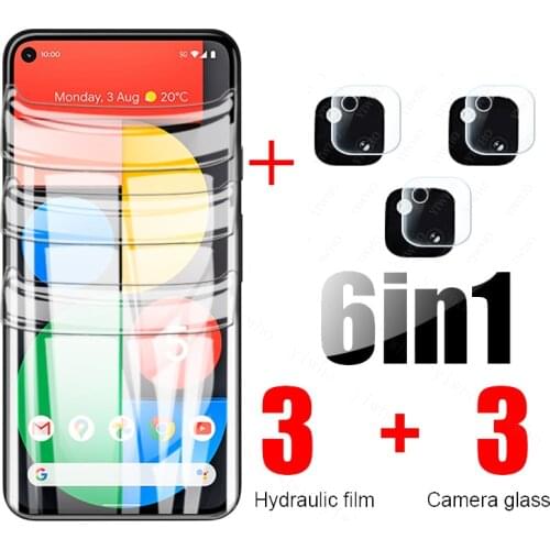 Hydrogel Film For Google Pixel 5 Camera lens Tempered glass on the for Google Pixel 6 4a 5g Pixel6 Pixel5 Full Screen Protective