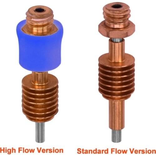 H3CA High Temperature Resistance Dragon Core Heatbreak V2.0 Standard /High Flow for Extruder Dragon Hotend Brass Metal