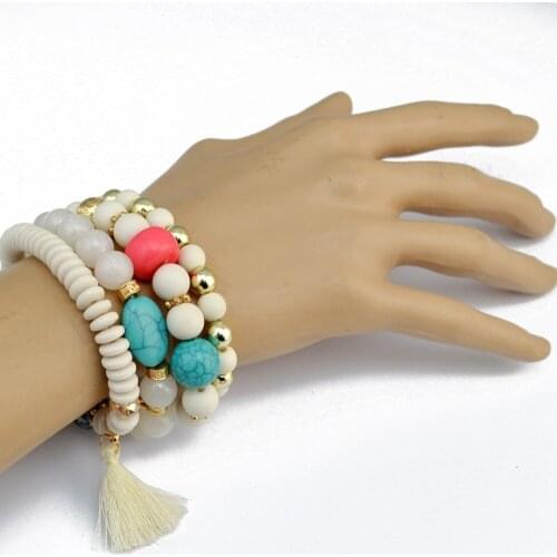 Idealway White Bracelets