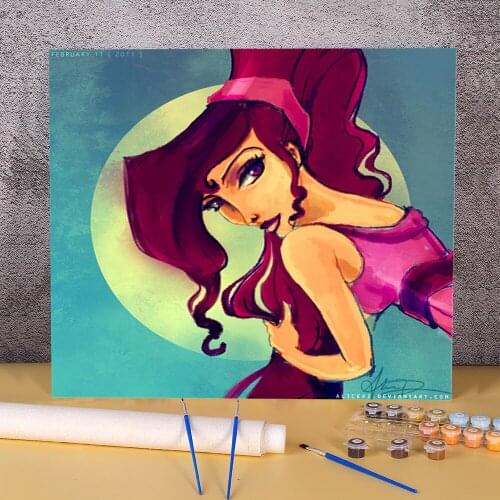 Doodles Coloring By Numbers Painting Kit Acrylic Paints 50*70 Canvas Pictures Home Decor For Adults Wall Art Wholesale