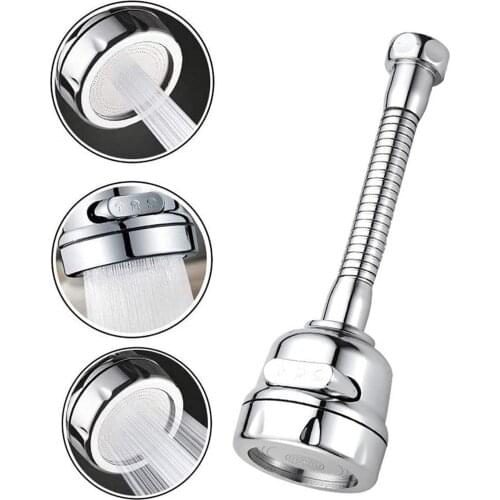 Faucet Nozzle Aerator Bubbler Tap Anti-Splash Nozzle Extender 360 Degree Swivel Water Saving Pressurized Faucet Sprayer Nozzle