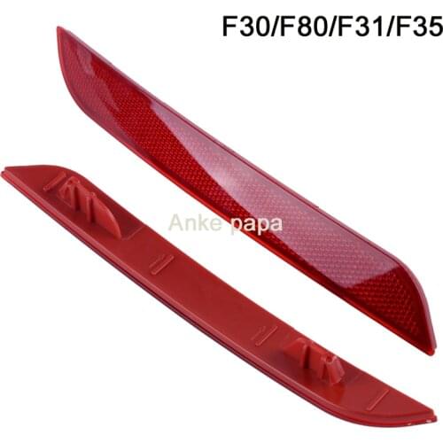 63147301187 63147301188 1Pair Rear Bumper Brake Light Reflector Cover Fit For BMW F30 F31 F35 F34 F32 F33 F36 3 4 Series
