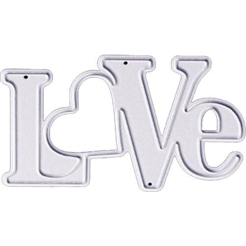 Metal Craft Words Love Die Cutting Dies For Scrapbooking/diy Christmas Wedding Halloween Cards Hand Account