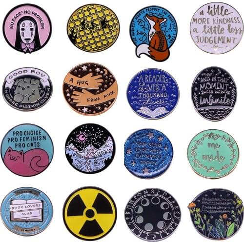 Cute Anime Movie Games Hard Enamel Pins Collect Funny Metal Cartoon Brooch Backpack Collar Lapel Badges Fashion Jewelry Gifts