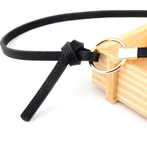 Fashion Solid Women PU Leather Waist Belt Lovely Women Big Ring Decorated Belts Female Gold Pin Buckle Waist Band Newest Design