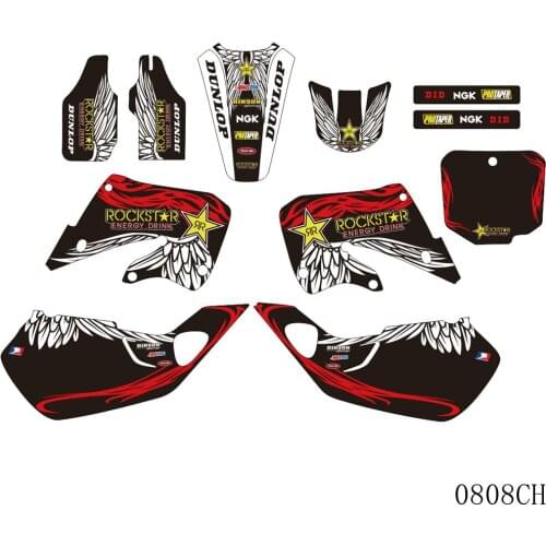 Full Graphics Decals Stickers Motorcycle Background Custom 3M For HONDA CR125 CR 125 1998 1999 CR250 CR 250 1997 1998 1999