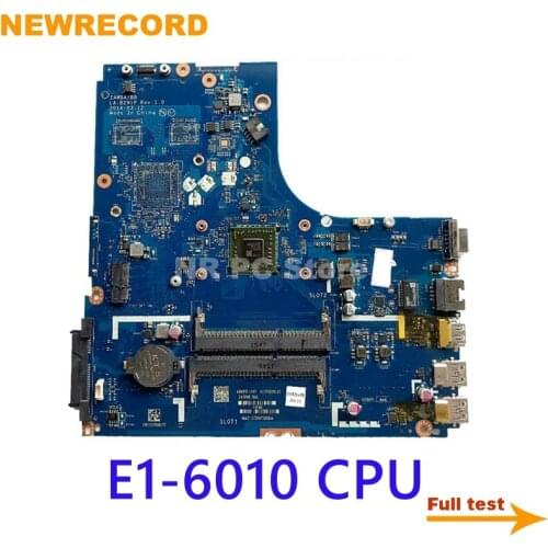 NEWRECORD ZAWBA/BB LA-B291P For Lenovo B50-45 Laptop Motherboard 5B20F86192 With EM6010 E1-6010 CPU onboard mainboard full test