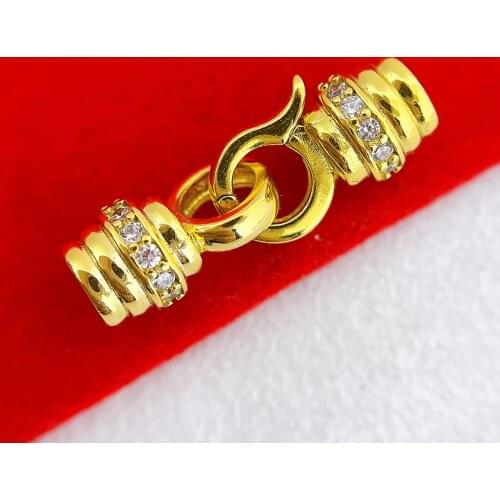 Wholesale DIY Natural Stones Beads Jewelry Making Accessories Silver/Gold/Rose Gold Metal Connector Clasps Findings