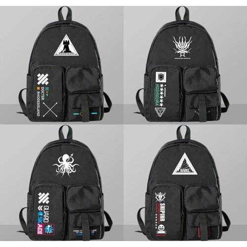 Anime Arknights Hoshiguma W Backpack School Bag Laptop Bag Shoulders Bag Student Creativity knapsack High Capacity Xmas Gifts