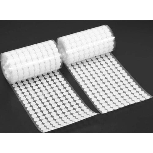 100Paris Self Adhesive Fastener Tape Round 10mm Strong Glue Dots Sticker Hook and Loop Nylon Adhesive Tape DIY Sewing Tools