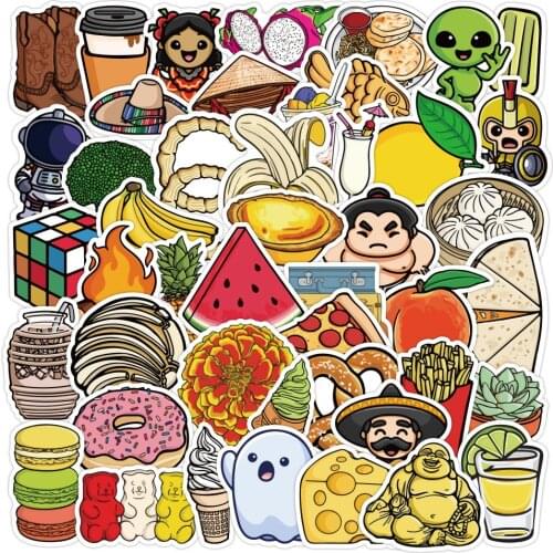 10/30/50PCS Mix Cartoon Funny Stickers Laptop Guitar Luggage Fridge Phone Bike Waterproof Graffiti Sticker Decal Kid Classic Toy