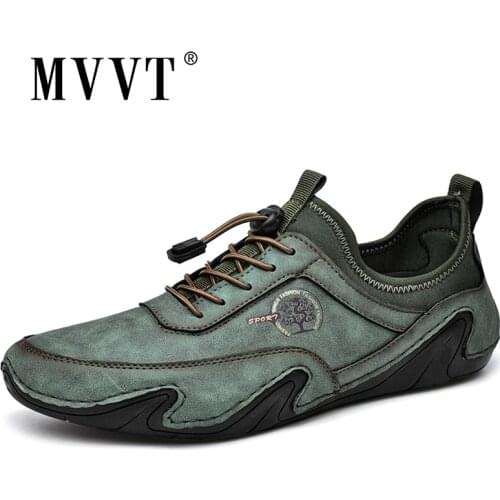 Breathable Genuine Leather Shoes Men Loafers Octopus Leather Casual Men Shoes Summer Driving Shoes Flats Lace-Up Footwear