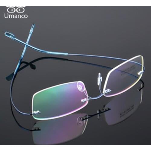 Ultralight Frameless Reading Glasses for Men Women FlexibleTitanium Metal Temples Business Computer Presbyopia Eyewear +1.0~+4.0