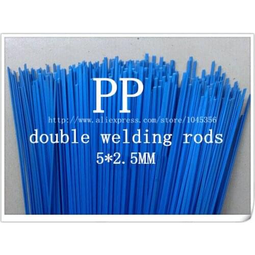 High quality Blue colour PP double welding rods 5*2.5mm for car Bumper use /polypropylene rods 50pcs/lot 1pc=1meter