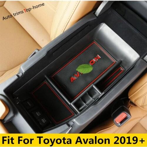 Car Armrest Storage Box Cover Center Console Organizer Container Glove Accessories Interior For Toyota Avalon 2019 2020 2021