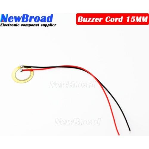 10 Pcs Piezoelectric Piezo Ceramic Wafer Plate Dia 15mm For Buzzer Loudspeaker