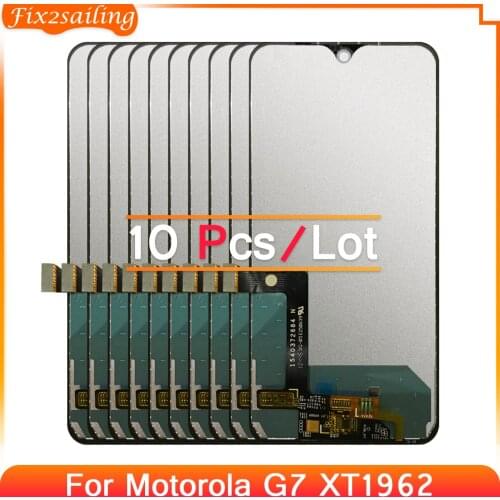 10pcs For Motorola Moto G7 XT1962 LCD Display Touch Screen sensor Panel Digiziter assembly Replacement For Moto G7 LCD