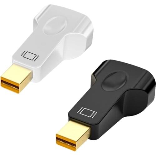 1080P Mini DP Display Port to VGA (Thunderbolt Compatible) Male to Female Adapter ，VGA Adapter, Converter Head