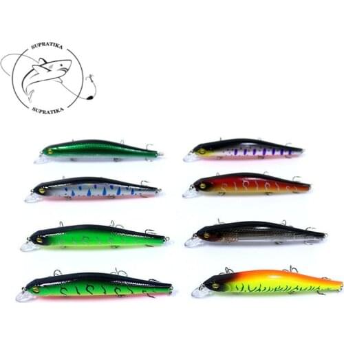 125mm/17.6g Artificial Minnow Magnet High Quality Fishing Lure Hard Bait 3D Eyes Bionic Professional Plastic Fishing Bait