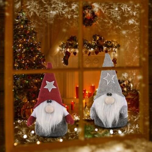 2021 Christmas Faceless Gnome Santa Xmas Tree Hanging Ornament Doll Christmas Decoration For Home Decorations New Year Navidad