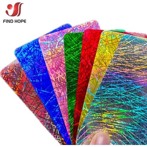 30*50cm iridescent StripeChrome Heat Transfer Vinyl Iron-on Heat Press Textile T-Shirt Cricut Film DIY