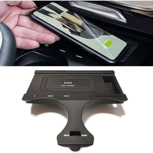 10w car QI wireless charger fast charging plate wireless phone charger accessories for BMW X3 X4 G01 G02 2018 2019 2020