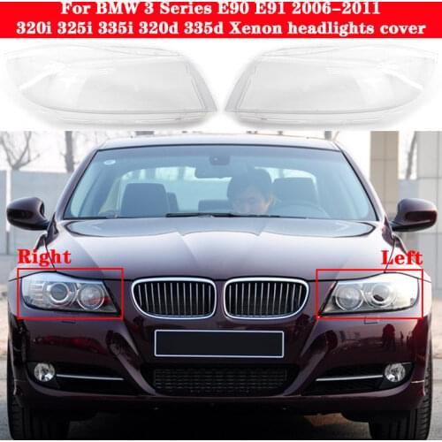 Car Xenon Front Headlight Cover for BMW 3 Series E90 E91 320i 325i 335i 320d 335d 2006-2011 Headlamp Head light glass Shell Caps