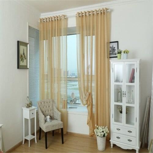 Free shipping high quality window screening sheer tulle curtains for living room custom 003