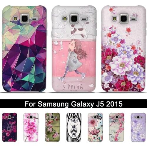 Case for Samsung J5 2015 Printing 3D Relief TPU Back Case Cover for Samsung Galaxy J 5 2015 Soft Silicone for J500 j500F Shells