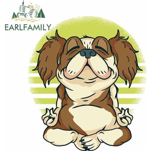 EARLFAMILY 13cm x 11.3cm For King Cavalier Fashion Car Stickers Windows Decal Scratch-Proof 3D Funny For JDM SUV RV Decoration