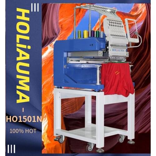 HOLiAUMA NEWEST Single head 15 colors computerized cap embroidery machine with single head