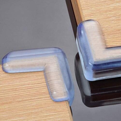 4pcs Baby Safety Silicone Corner Protector Kids Soft Clear Table Desk Edge Corner Guards Table Corner Guards Children Protection